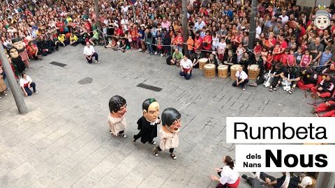 "Rumbeta dels Nans nous" desde el Ayuntamiento de Mataró