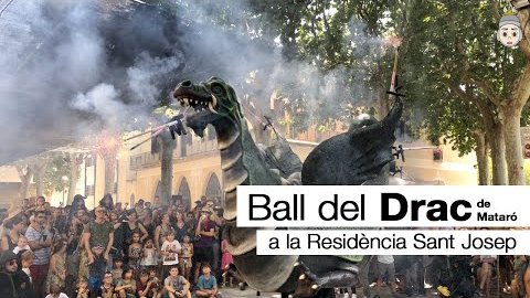 Baile del Drac de Mataró en la Residencia Sant Josep de Mataró