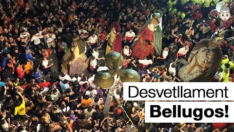 El "Desvetllament Bellugós" desde el Ayuntamiento de Mataró