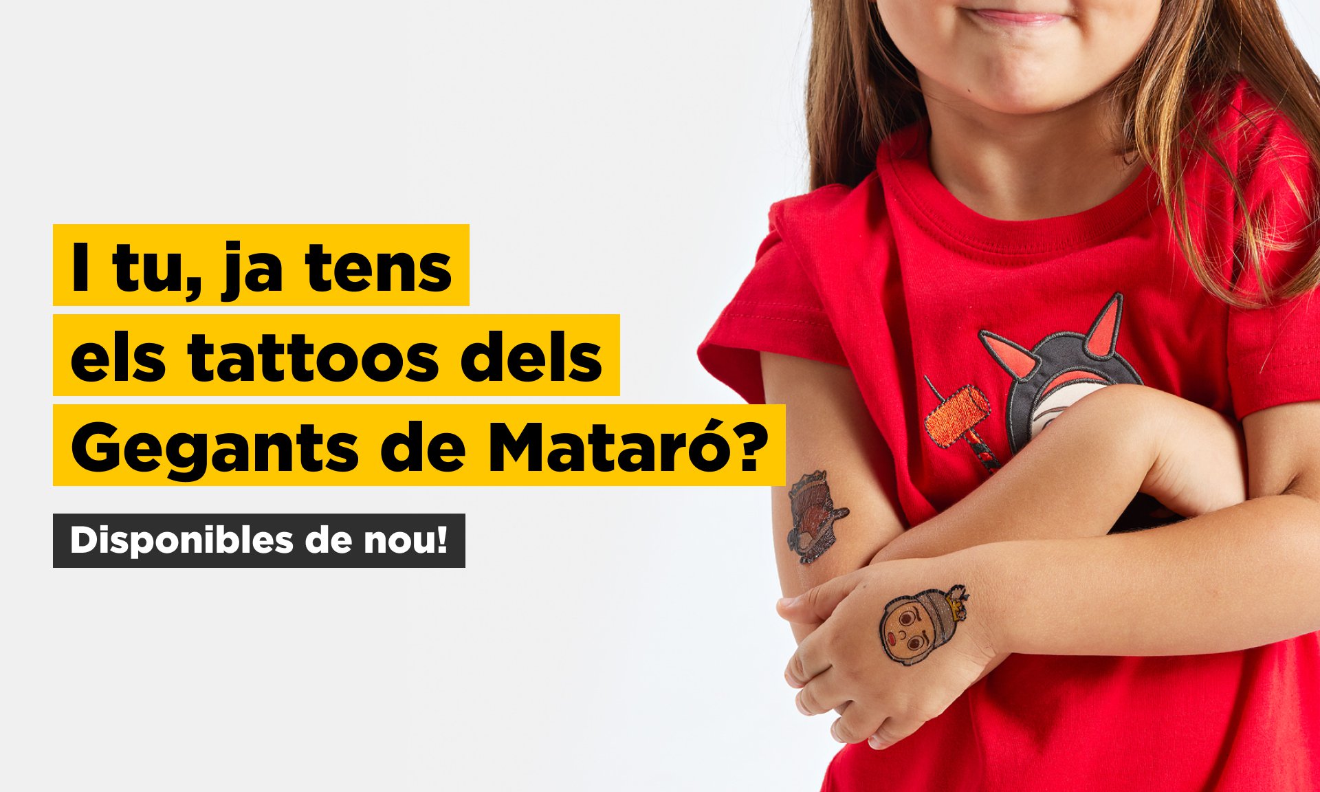 Tattoos temporals dels Gegants de Mataró