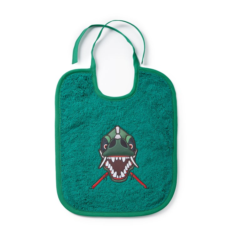 Drac embroidered bib