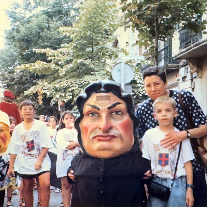 Ferran de pequeño junto al Nan Moro de Mataró