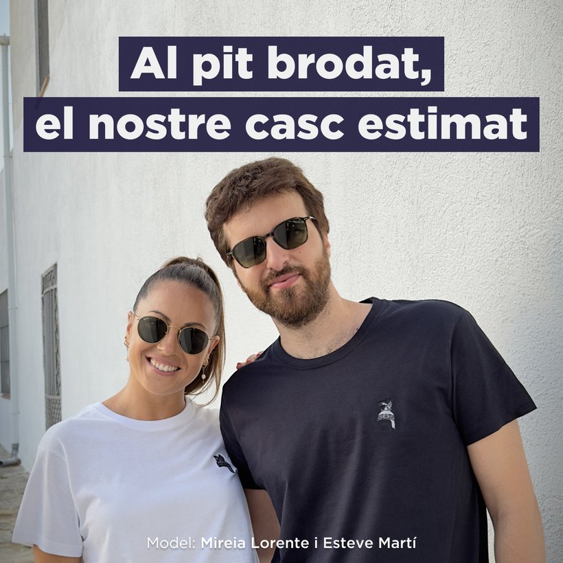 OUTLET Camiseta Casco Robafaves bordado (Azul)