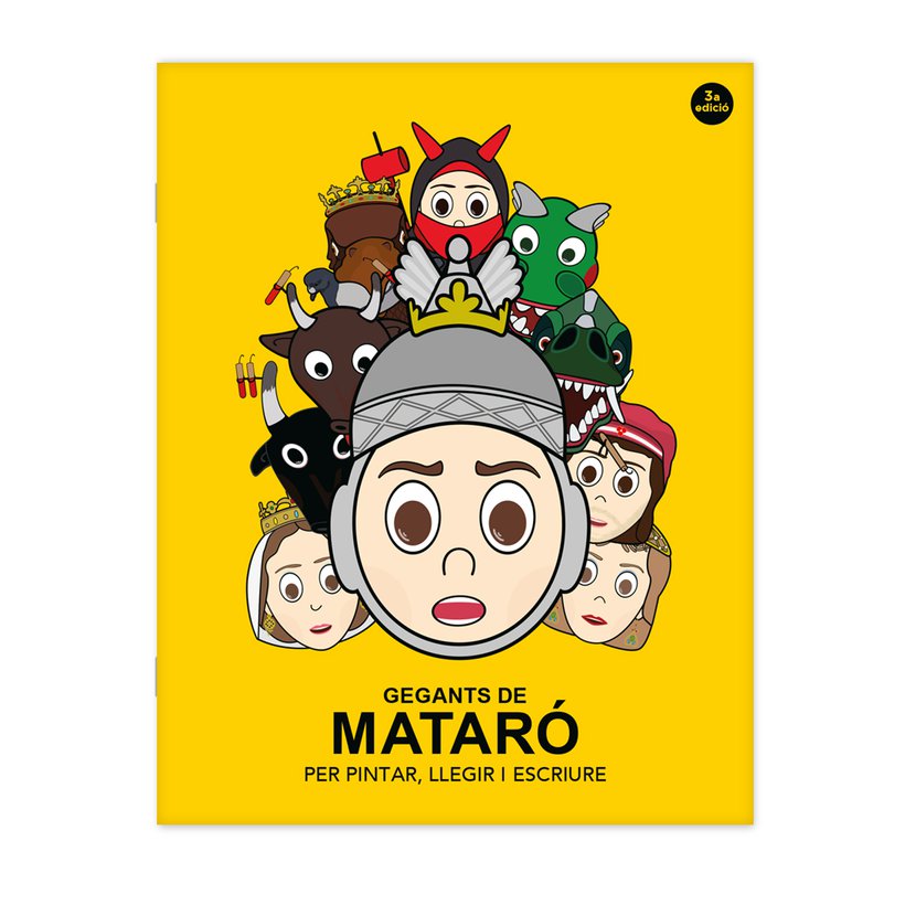 Gigantes de Mataró, para pintar, leer y escribir