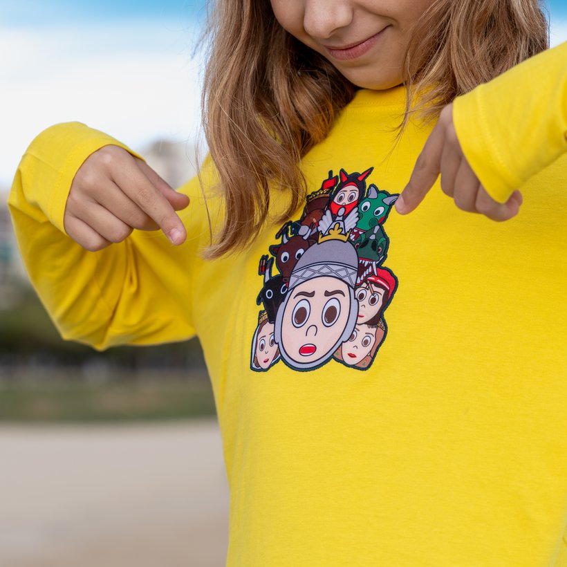 Detalle de la camiseta de manga larga de los Gigantes de Mataró