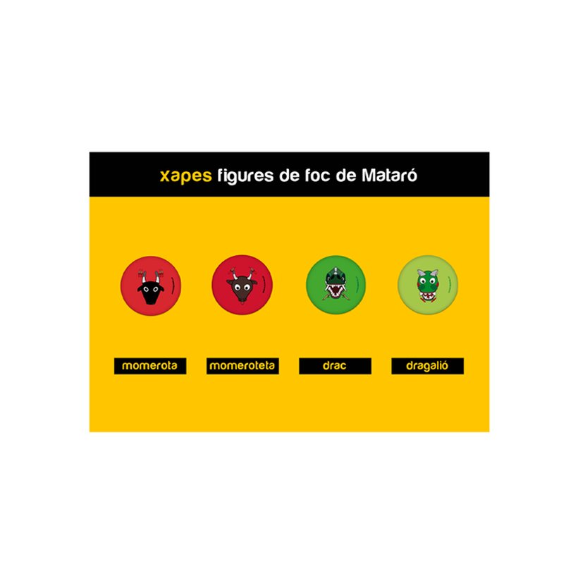 Chapas Figuras de fuego de Mataró