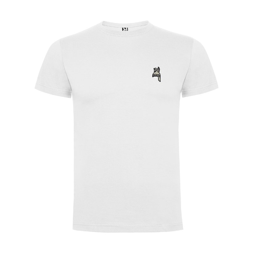 Robafaves Helmet embroidered t-shirt (White)