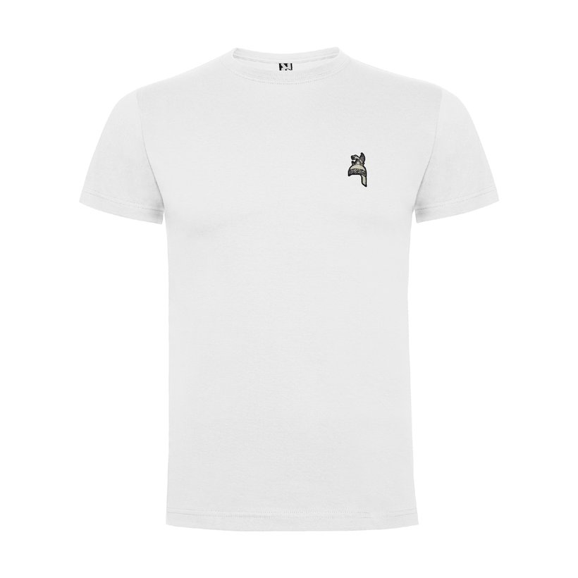 OUTLET Camiseta Casco Robafaves bordado (Blanca)